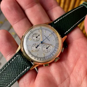 Vintage Movado Caliber 95 Yellow Gold 49036 Chronograph Manual 36mm Wristwatch