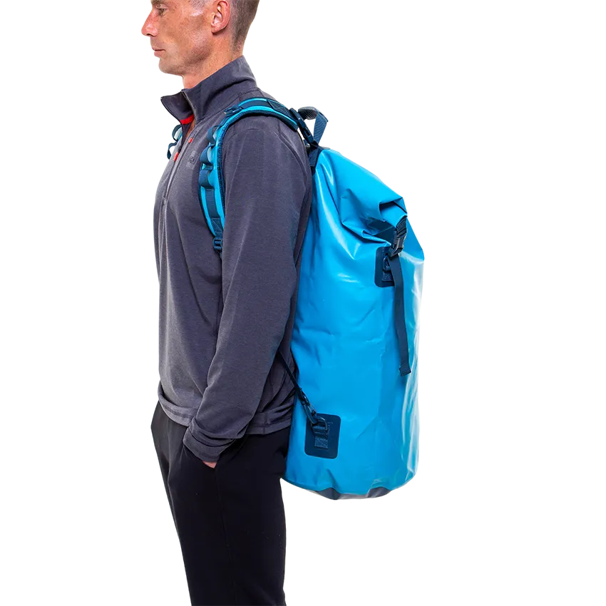 Waterproof Roll Top Dry Bag Backpack - Ride Blue