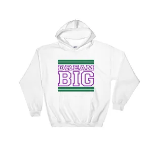 White Green and Purple Hooded Sweatshirt