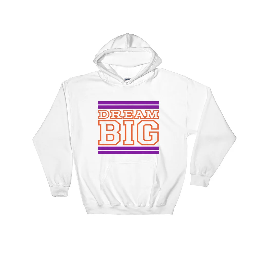 White Purple and Orange Hooded Sweatshirt