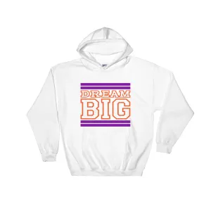 White Purple and Orange Hooded Sweatshirt