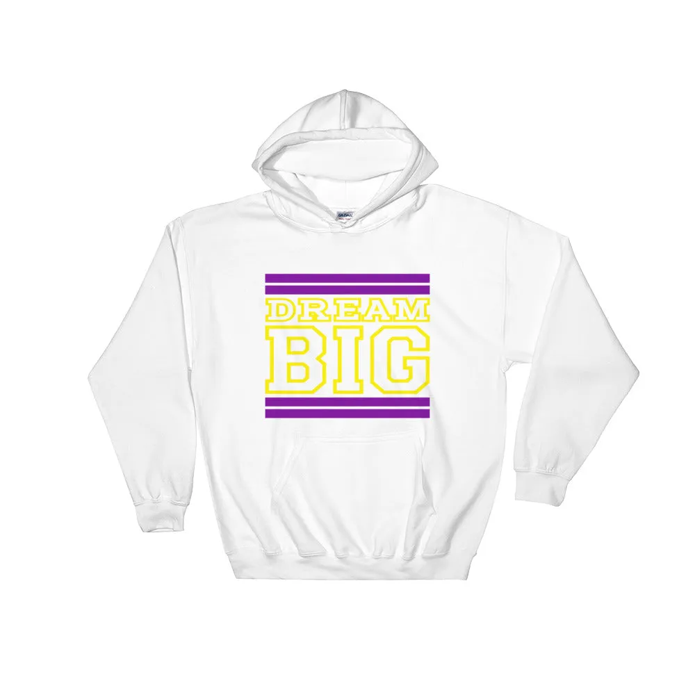 White Purple and Yellow Hooded Sweatshirt