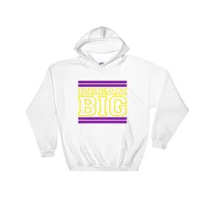 White Purple and Yellow Hooded Sweatshirt