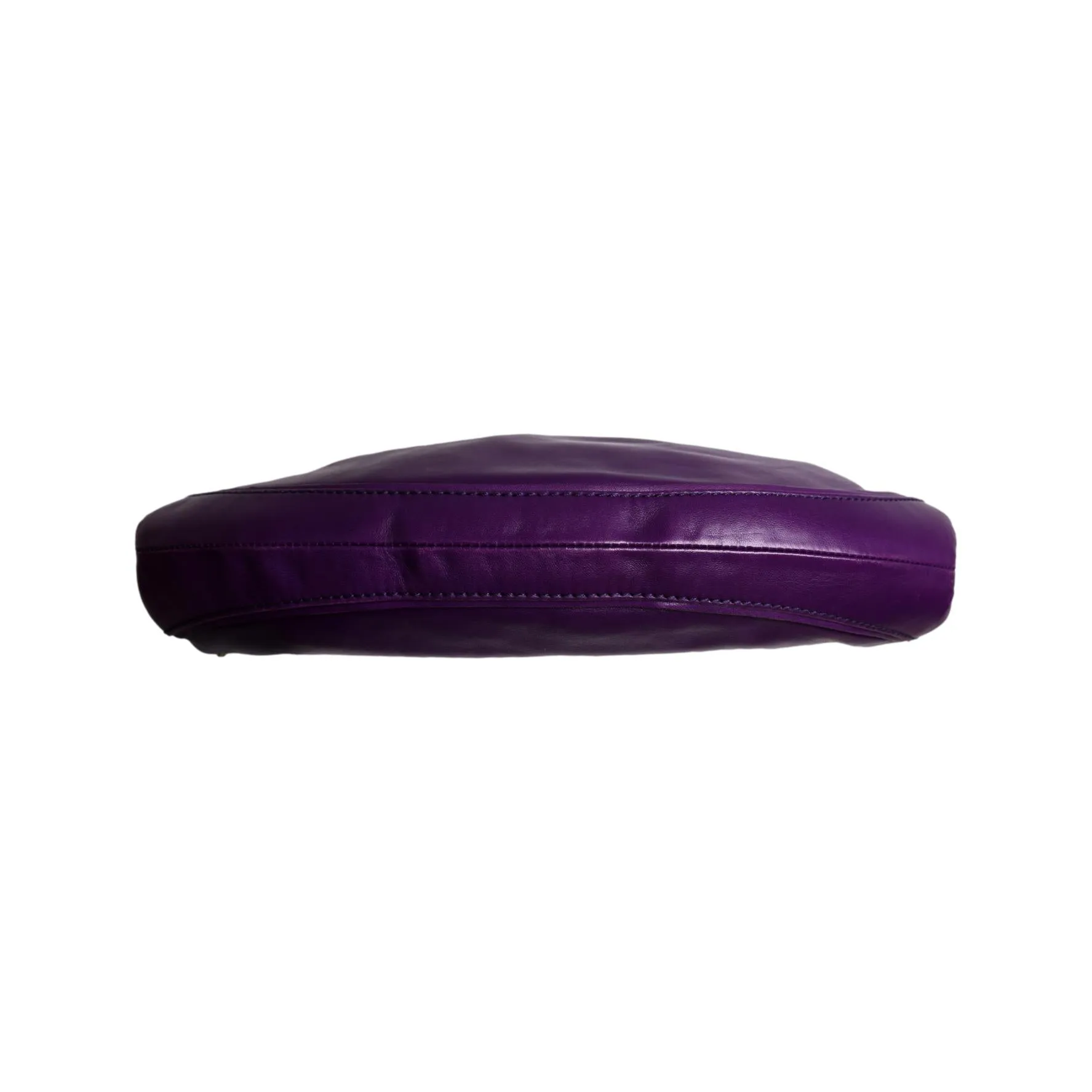 YSL Purple Leather Shoulder Bag